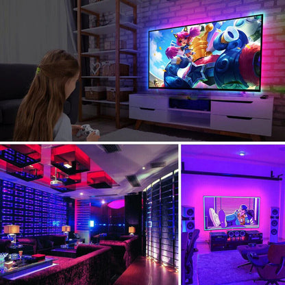 Bluetooth USB RGB LED Strip Lights 5V IP65 Waterproof 5050 5M 300 LEDs Ausie Sales