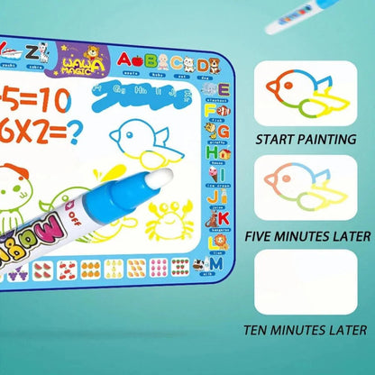 Kids Magic Water Drawing Large Mat Aqua Doodle Writing Mat Painting Board Toy Ausie Sales