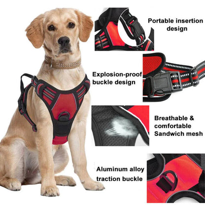 S-XL No-Pull Front Range Dog Harness Vest Adjustable Outdoor Handle Puppy Pet Ausie Sales