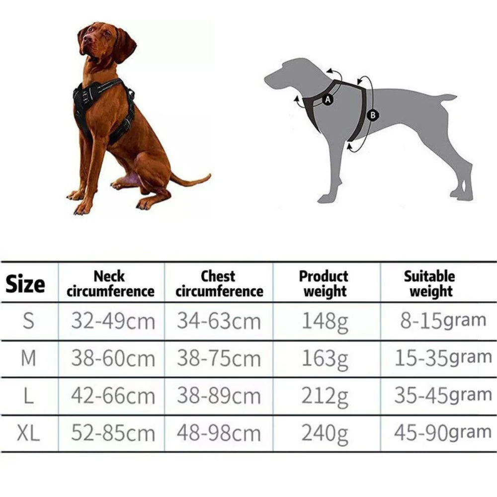 S-XL No-Pull Front Range Dog Harness Vest Adjustable Outdoor Handle Puppy Pet Ausie Sales