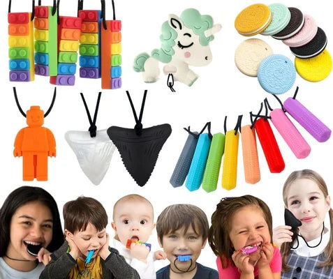 Sensory Chew Necklace For Biting, Teething, Autism, ADHD & Fidgeting My Store