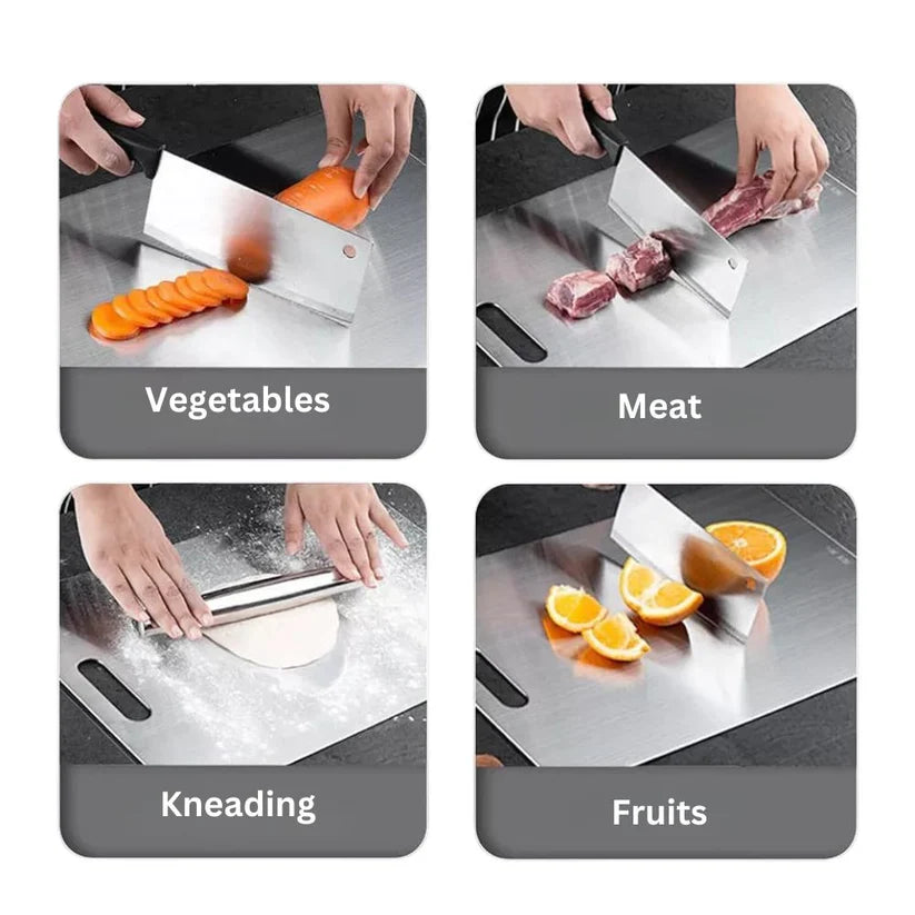 Titanium Cutting Board Double-Sided Chopping Boards for Kitchen Camping Ausie Sales