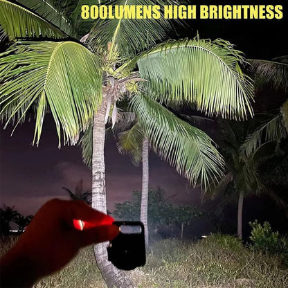 USB Rechargeable Mini Pocket COB LED Work Light Keychain Flashlight Torch Lamp Ausie Sales