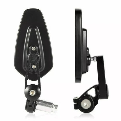 Universal Motorcycle Rear Side View Mirrors Bike Bar End Cafe Racer Black 7/8" Ausie Sales