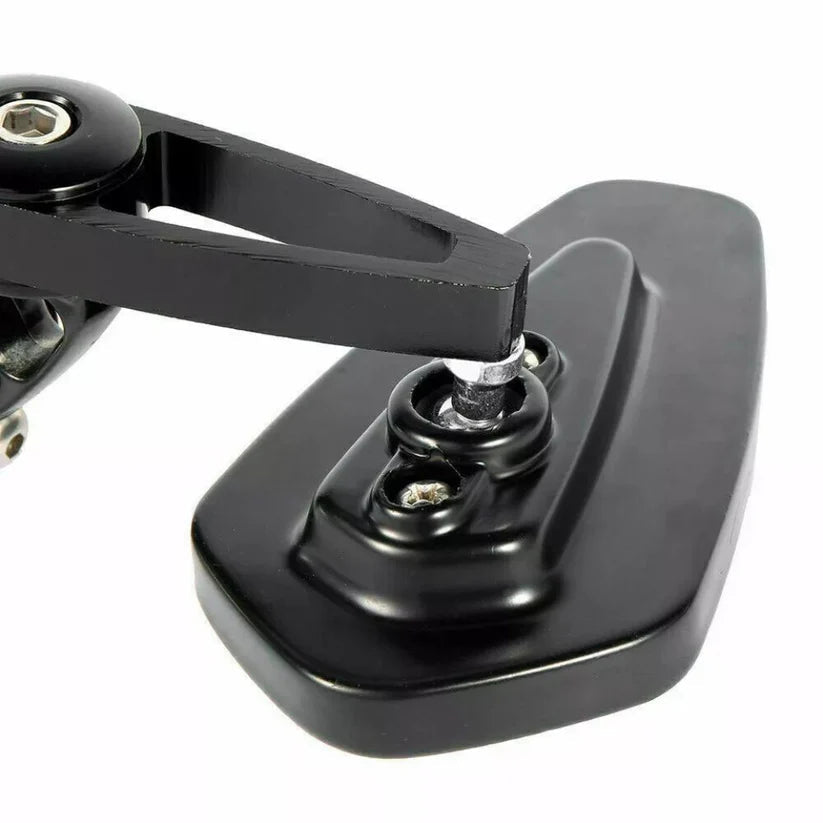 Universal Motorcycle Rear Side View Mirrors Bike Bar End Cafe Racer Black 7/8" Ausie Sales