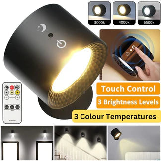 LED Wall Rechargeable Battery Reading Lights Wall Light Sconce Lamp Wall Mounted Ausie Sales