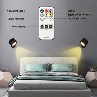 LED Wall Rechargeable Battery Reading Lights Wall Light Sconce Lamp Wall Mounted Ausie Sales