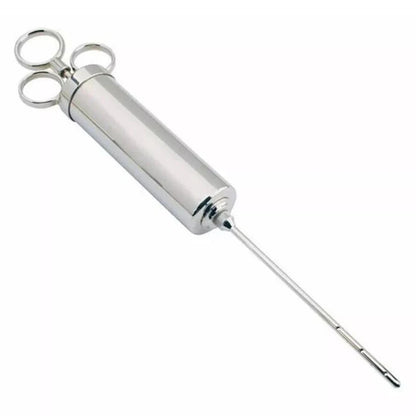 Meat Seasoning Injector Syringe BBQ Tool Kit Marinade Turkey Basting Flavor Food
