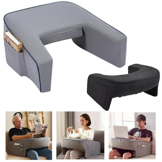 Memory foam reading pillow for comfort and back support
