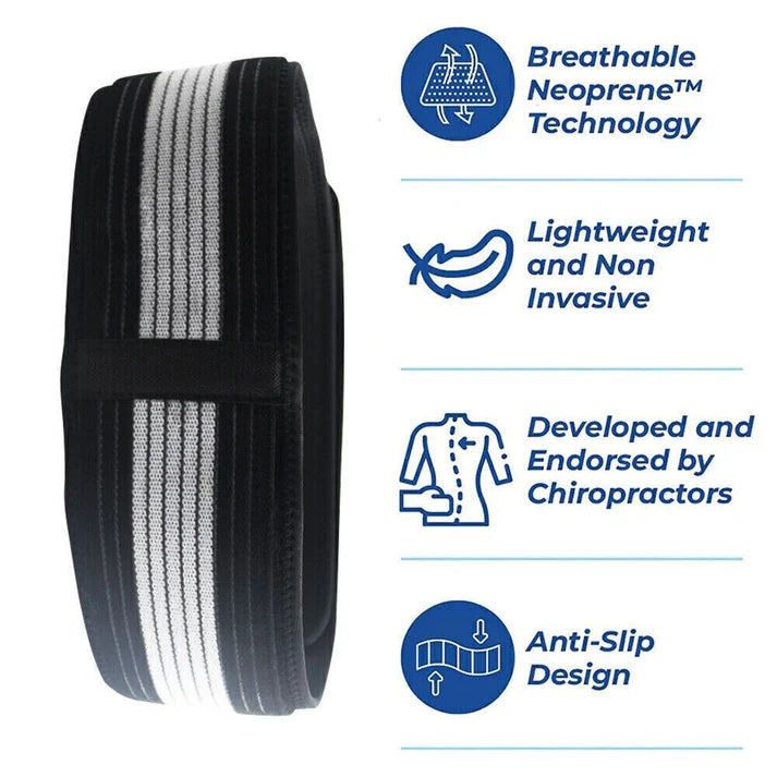 Men & Women Lower Back Pain Relieve Sciatica Waist Belly Support Belt My Store