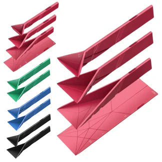 Multifunction Polygons Flat 3-in-1 Measuring Spoons - 2 Spoons with 6 Different Sizes Fold