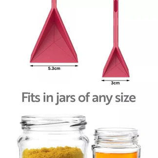 Multifunction Polygons Flat 3-in-1 Measuring Spoons - 2 Spoons with 6 Different Sizes Fold