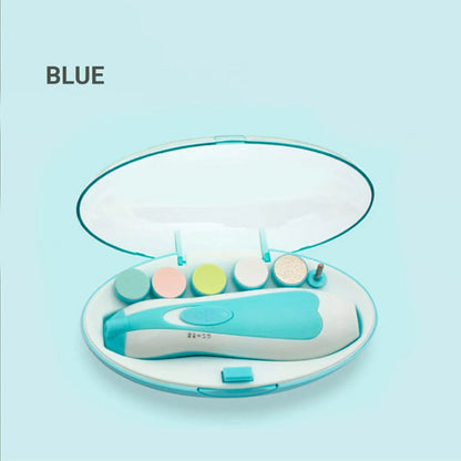 Newborn Electric Baby Nail Trimmer Infant Safe Grinder Clipper Tools Set