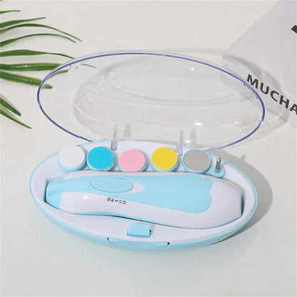 Newborn Electric Baby Nail Trimmer Infant Safe Grinder Clipper Tools Set