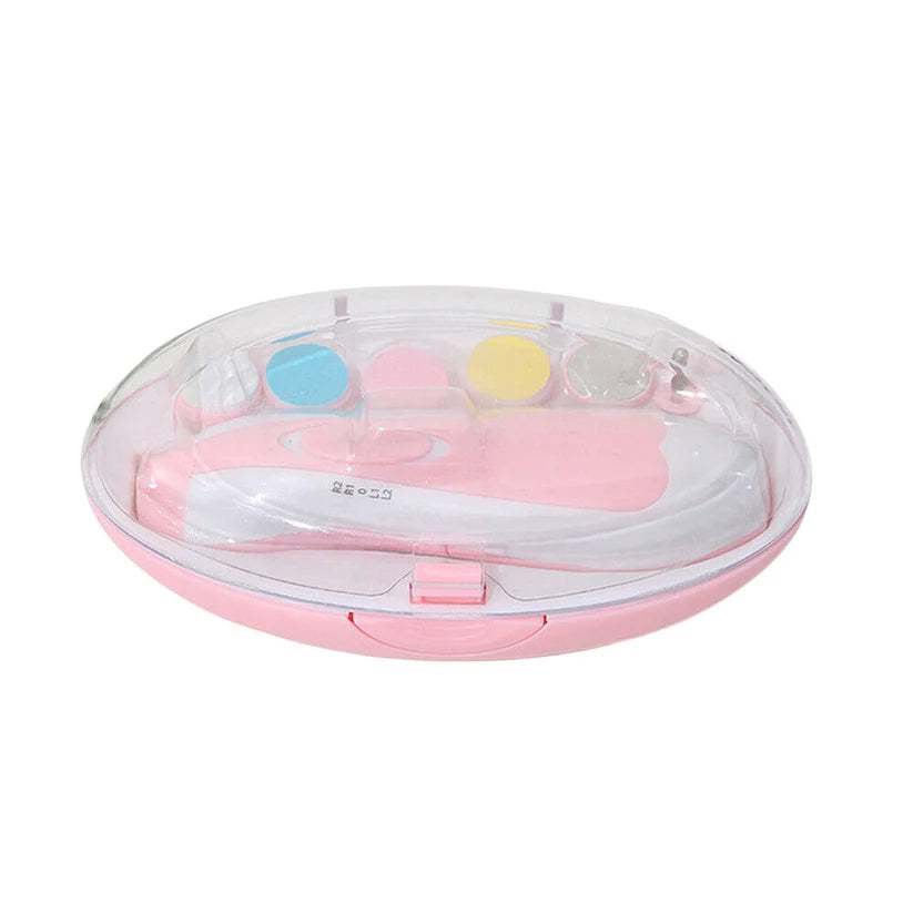Newborn Electric Baby Nail Trimmer Infant Safe Grinder Clipper Tools Set