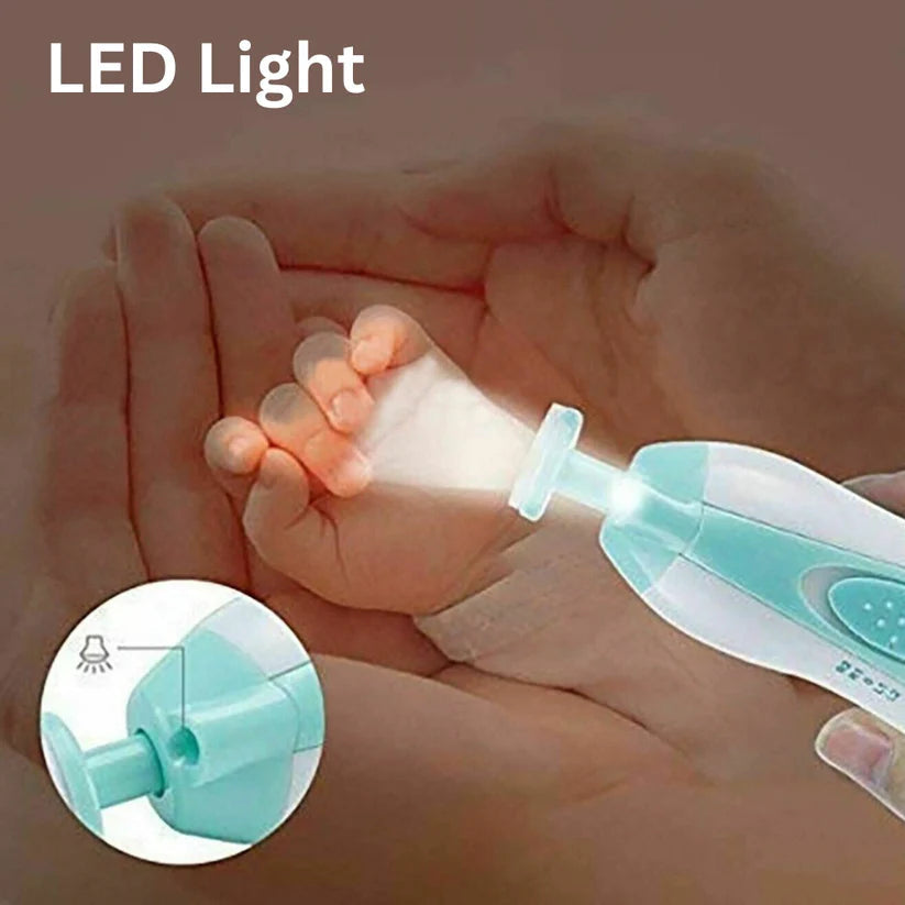 Newborn Electric Baby Nail Trimmer Infant Safe Grinder Clipper Tools Set