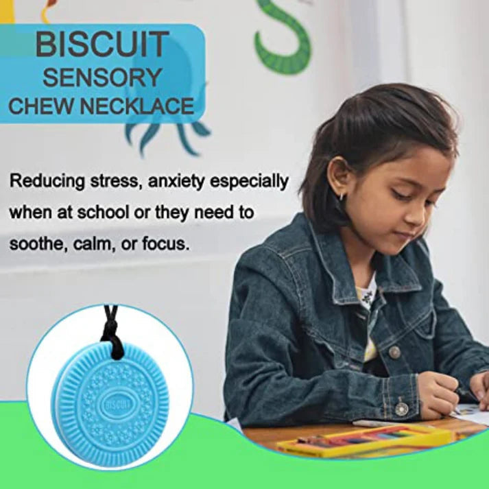 Oreo Sensory Chew Necklace For Biting, Teething, Autism, ADHD & Fidgeting