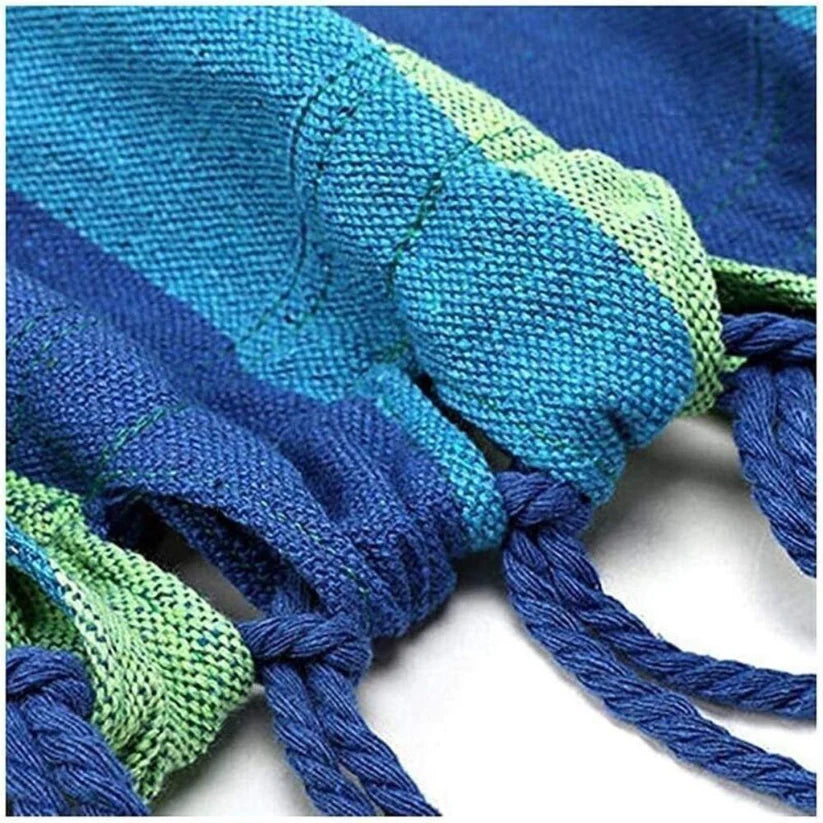 Outdoor Double Hammock Swinging Camping Hanging Travel Bed Tree Strap Hook