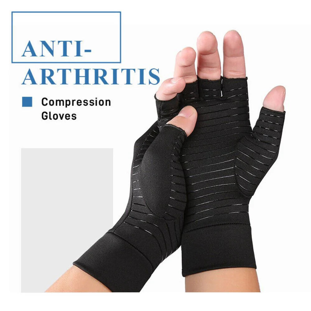 Pain Relief Compression Copper Arthritis Gloves Hand Wrist Brace Finger Support My Store