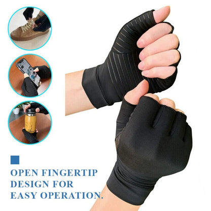 Pain Relief Compression Copper Arthritis Gloves Hand Wrist Brace Finger Support My Store