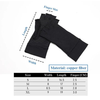 Pain Relief Compression Copper Arthritis Gloves Hand Wrist Brace Finger Support My Store