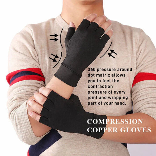 Pain Relief Compression Copper Arthritis Gloves Hand Wrist Brace Finger Support My Store