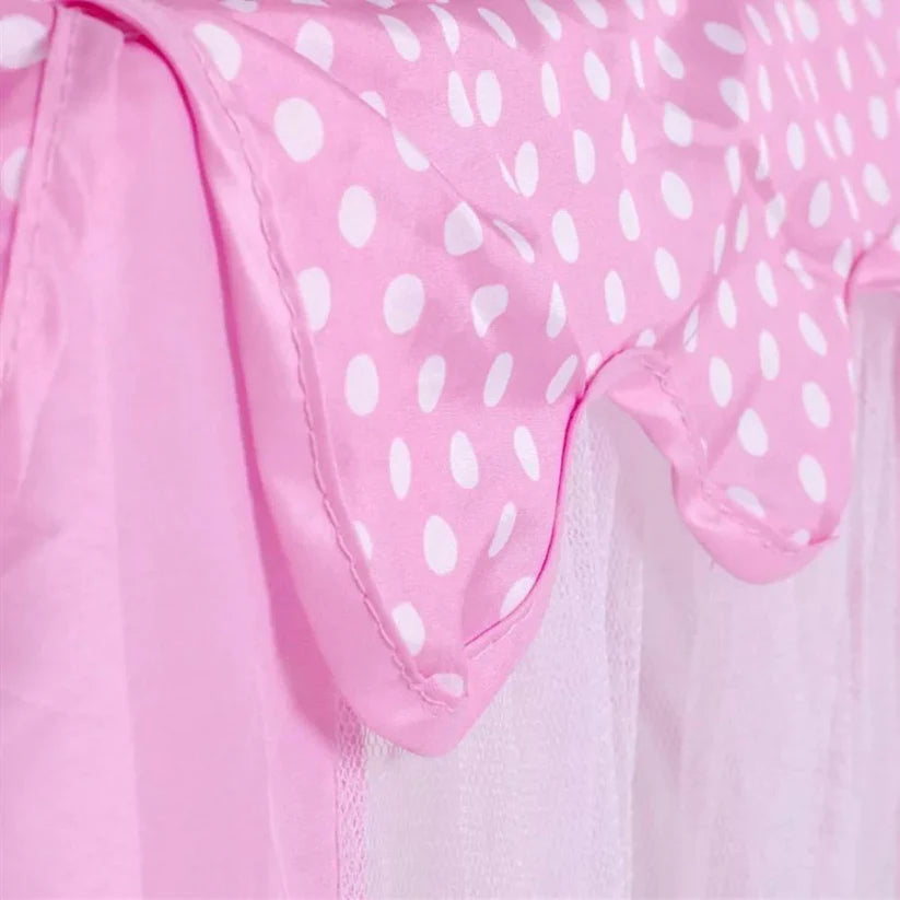 Pink Princess Castle Play Tent Kids Teepee Play House Outdoor Indoor