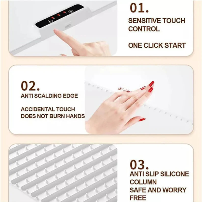 Portable Food Warming Mat Roll Up Heating Mat for Daily Use Party Gatherings