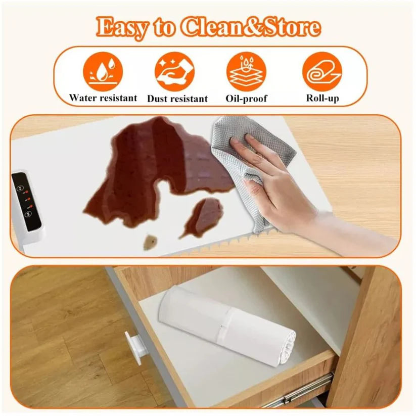 Portable Food Warming Mat Roll Up Heating Mat for Daily Use Party Gatherings