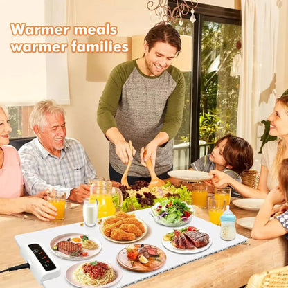 Portable Food Warming Mat Roll Up Heating Mat for Daily Use Party Gatherings