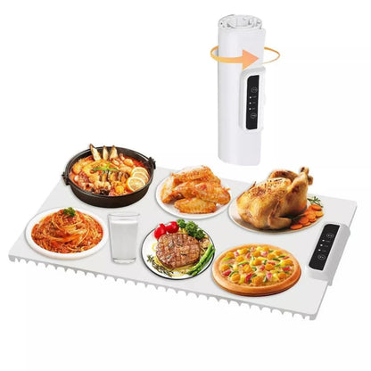 Portable Food Warming Mat Roll Up Heating Mat for Daily Use Party Gatherings