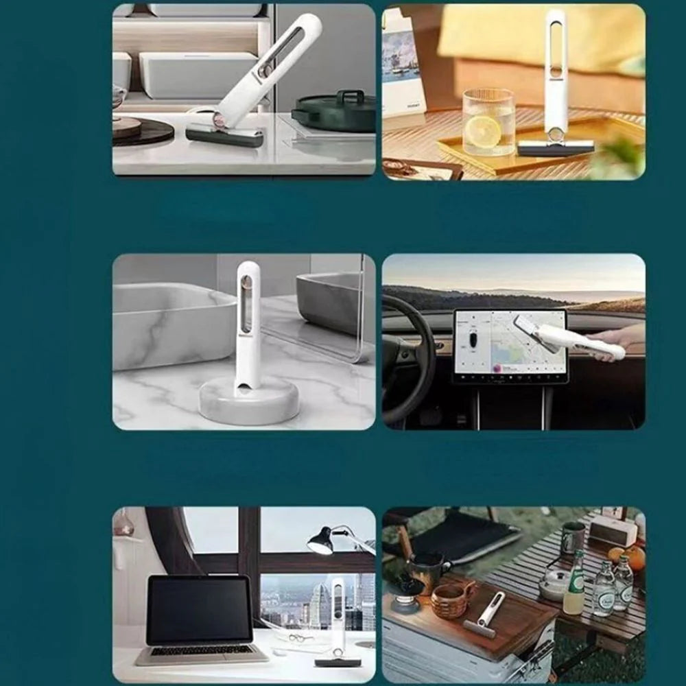 {{ Desk Fan, Portable USB Rechargeable Fan 180° Tilt Folding Personal Fan With Power Display, 5 Speeds Ultra Quiet Table Fan }} {{ White,Blue,Pink,Black,Dark Khaki }}