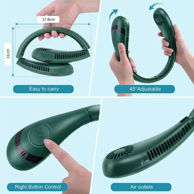 {{ Desk Fan, Portable USB Rechargeable Fan 180° Tilt Folding Personal Fan With Power Display, 5 Speeds Ultra Quiet Table Fan }} {{ White,Blue,Pink,Black,Dark Khaki }}