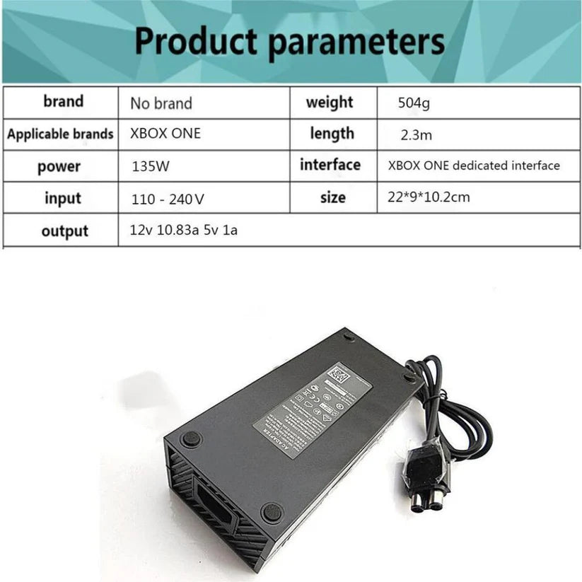 Power Supply AC Adapter for Xbox One Brick Charger Power Supply Cord Cable Ausie Sales