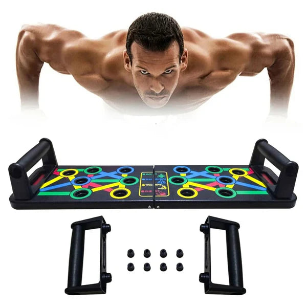 Push Up Board Rack Bar Grip Handle Gym Workout Fitness Stand Band Muscle Train