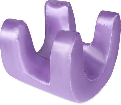 Purple ribbon holder on a white background

