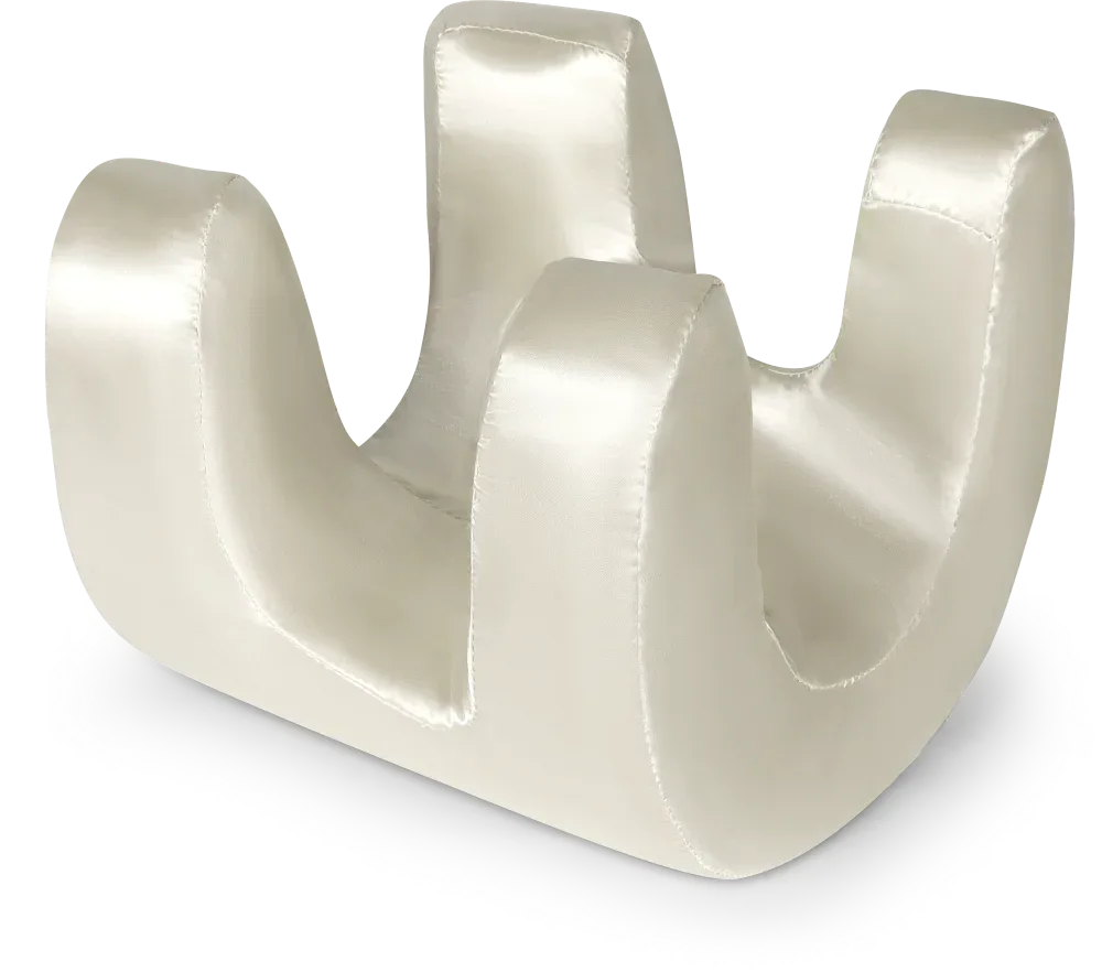Metallic kitchen knife holder on a white background

