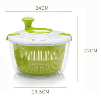 Salad Spinner Vegetable Serving Bowl Container Lettuce Salad Leaves Washer Dryer