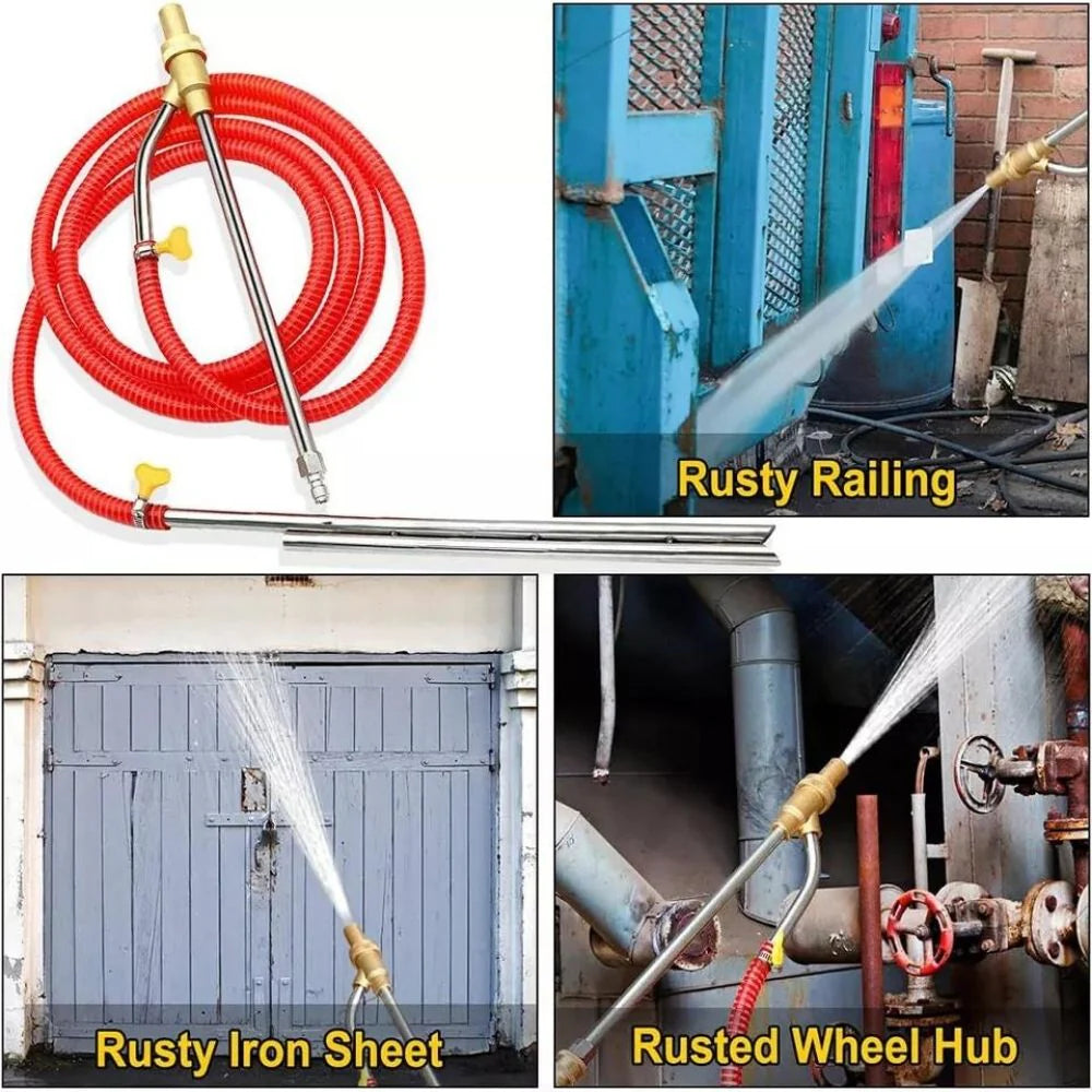 Sand Blaster Washer Kit Wet Blasting High Pressure Sandblasting Water Gun Kit