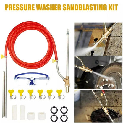Sand Blaster Washer Kit Wet Blasting High Pressure Sandblasting Water Gun Kit