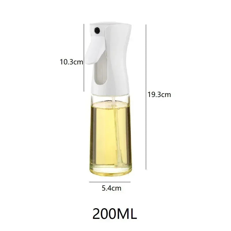 White spray bottle with measurement details on a white background

