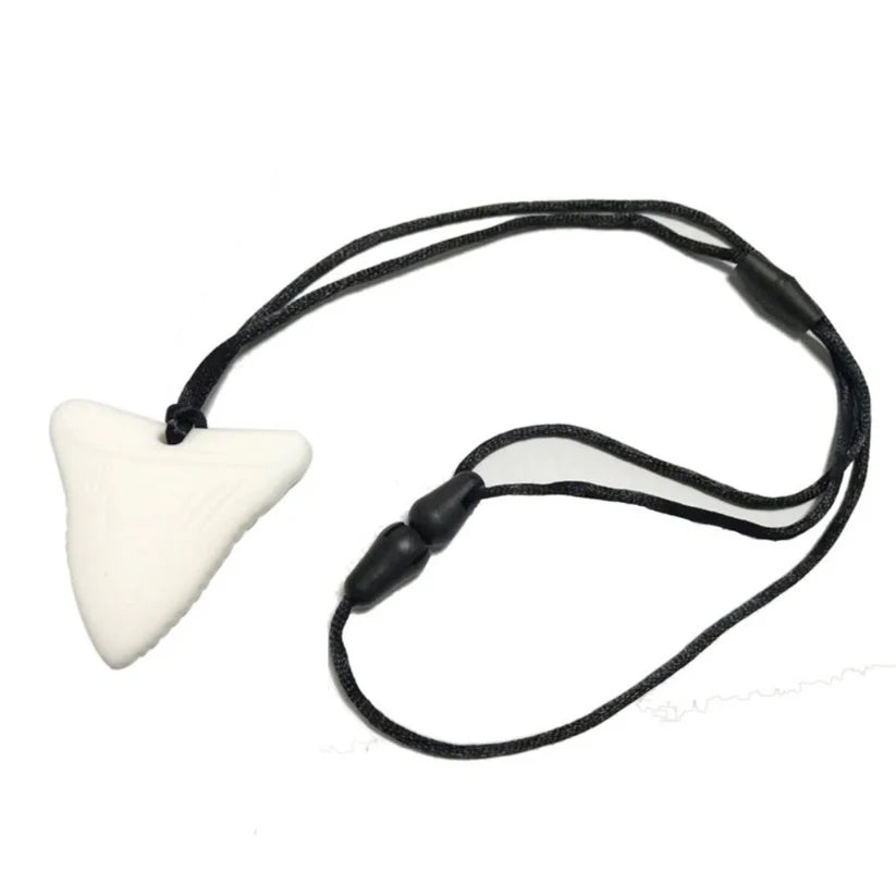 Shark Tooth Sensory Chew Necklace For Biting, Teething, Autism, ADHD & Fidgeting