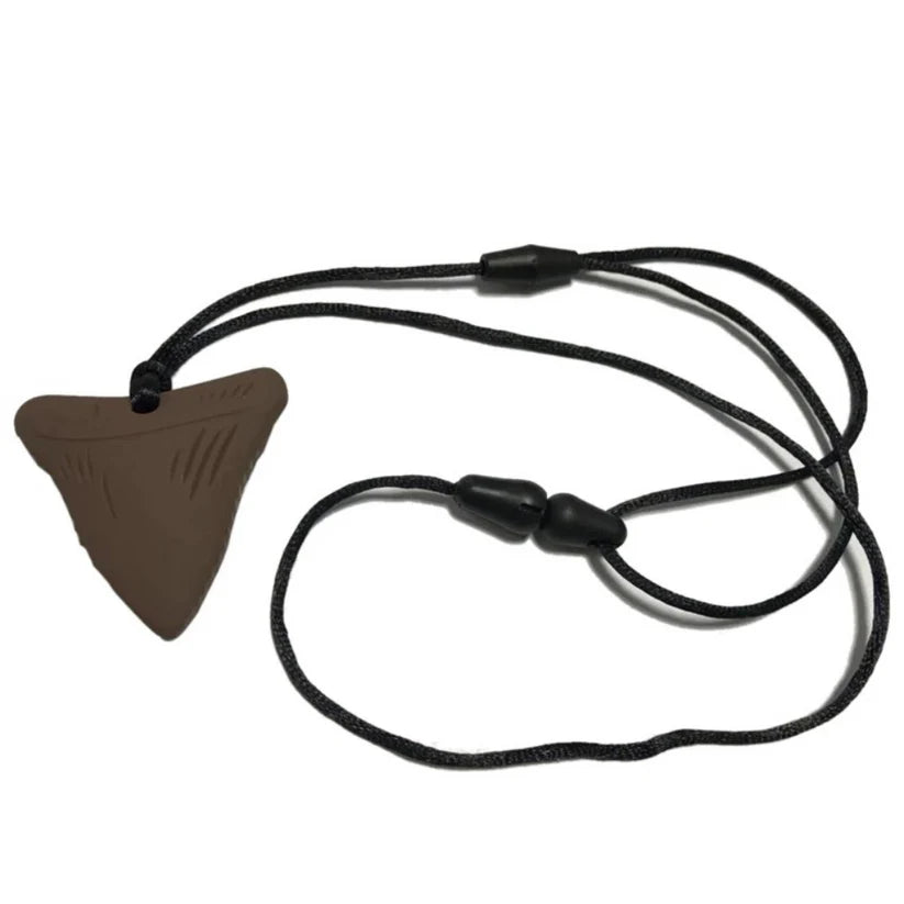 Shark Tooth Sensory Chew Necklace For Biting, Teething, Autism, ADHD & Fidgeting