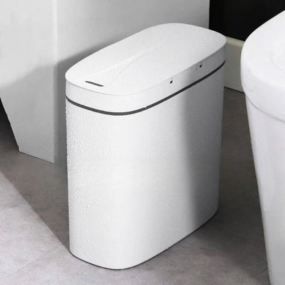 Auto induction trash can with touchless sensor lid
