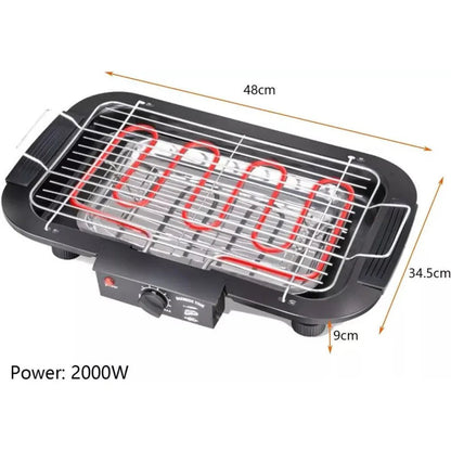 Smokeless Electric BBQ Grill Windmax Barbecue Teppanyaki Indoor Outdoor