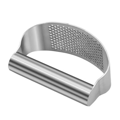 Stainless Steel Garlic Press Crusher Kitchen Rocking Mincer Manual Squeezer Tool