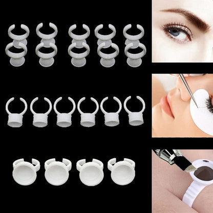 TATTOO Ink Plastic Cup Rings S/L Pigment Pots For Cosmetic Microblading & Tattooing