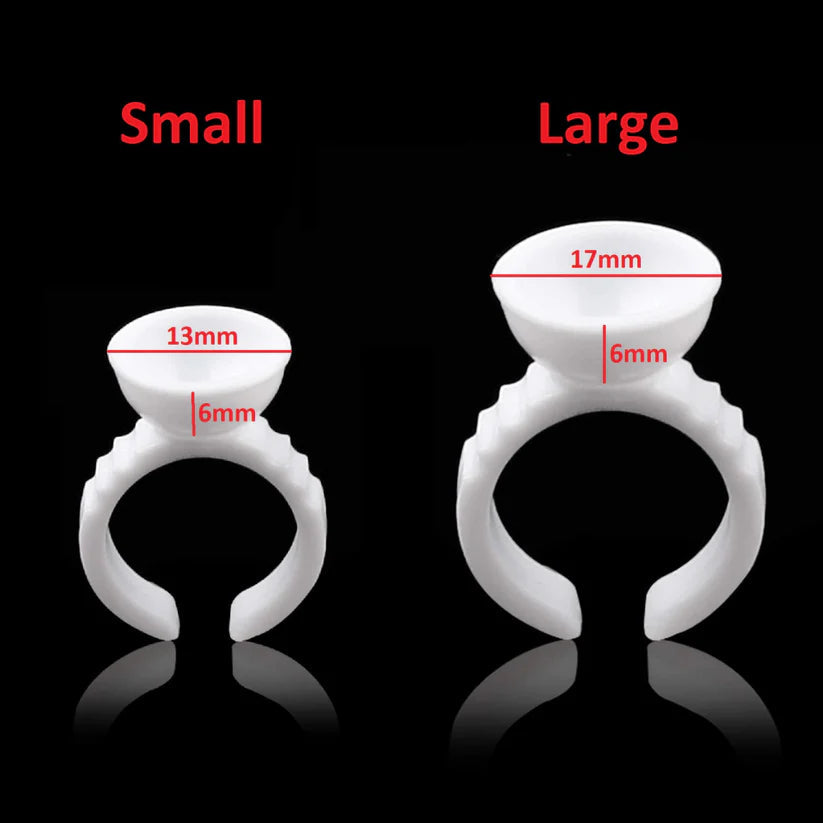 TATTOO Ink Plastic Cup Rings S/L Pigment Pots For Cosmetic Microblading & Tattooing