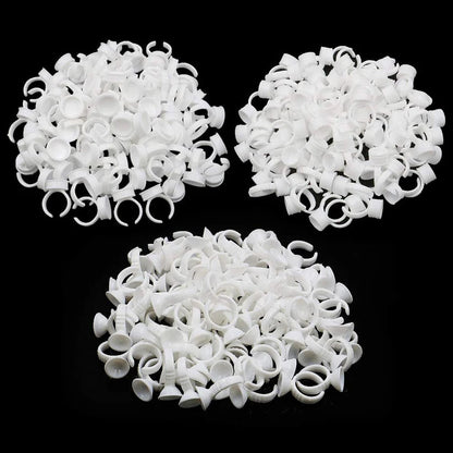 TATTOO Ink Plastic Cup Rings S/L Pigment Pots For Cosmetic Microblading & Tattooing