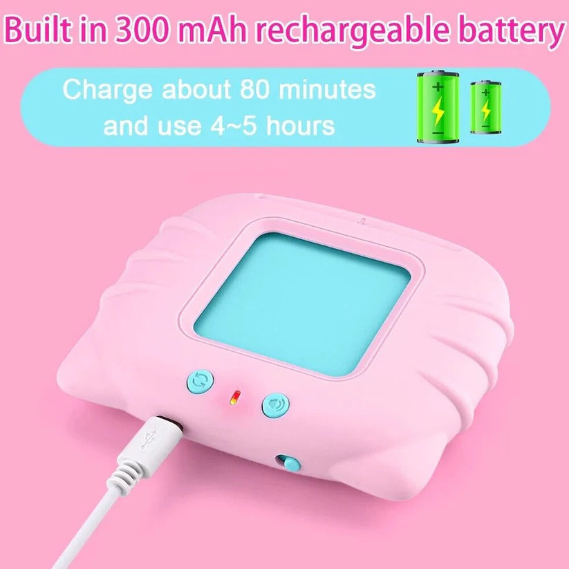 {{ Desk Fan, Portable USB Rechargeable Fan 180° Tilt Folding Personal Fan With Power Display, 5 Speeds Ultra Quiet Table Fan }} {{ White,Blue,Pink,Black,Dark Khaki }}